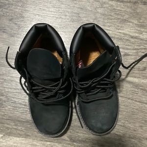 Timberland Kids Toddler Boots Premium  black Nubuck Leather Size 9c